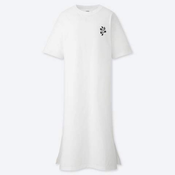 UNIQLO X VERDY COLLAB UT GRAPHIC T-SHIRT DRESS SIZE M Great Condition White - Picture 1 of 8